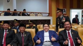 Wakil Ketua DPRD Kaltim dan Anggota DPRD Kaltim menghadiri Pelantikan Pimpinan DPRD Kota Samarinda, Rabu (30/10). (Humas DPRD Kaltim)