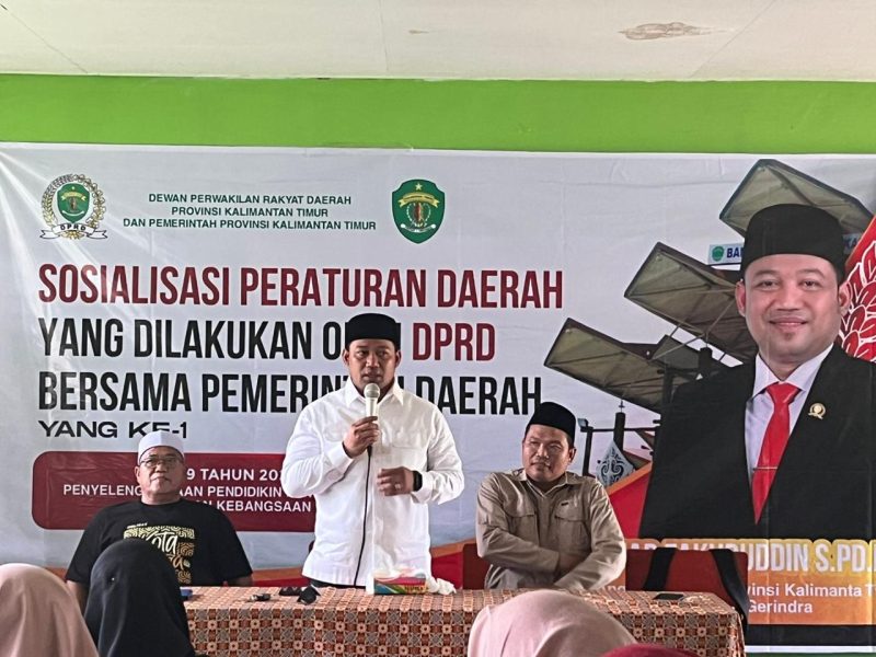 Fuad Fakhruddin, Sosialisasi Peraturan Daerah Dilakukan Oleh DPRD Kaltim Bersama Pemerintah Daerah. (Ist)