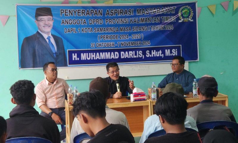 Reses Anggota DPRD Kaltim Masa Sidang I Tahun 2024, Muhammad Darlis Pattalongi. (Ist)